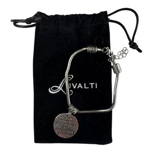 3/$25 Luvalti Silver Grandmother Granddaughter Engraved Charm Bracelet